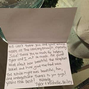 thank you note cannery new orleans wedding venue